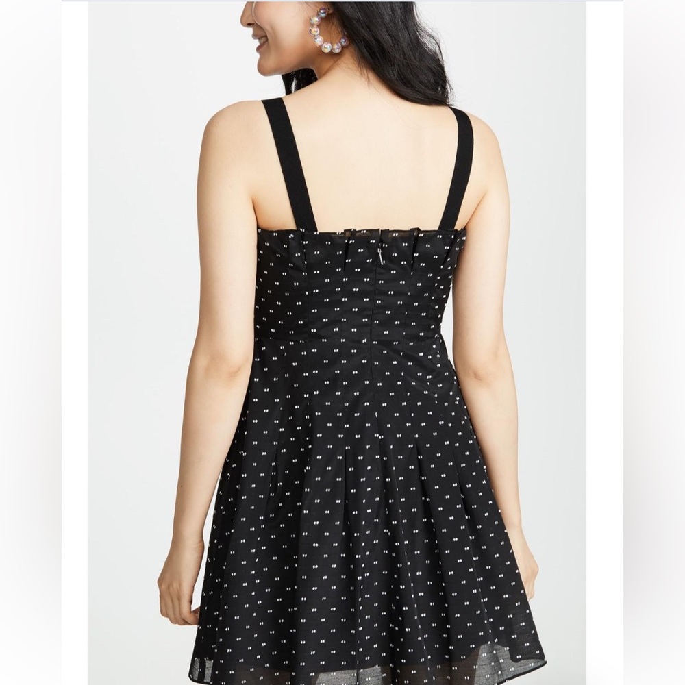 REBECCA TAYLOR SLEEVELESS PLEATED DETAIL MINI DRESS - Picture 3 of 14